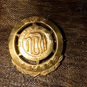 Hadassah Life Member pin 10K gold fill life membership